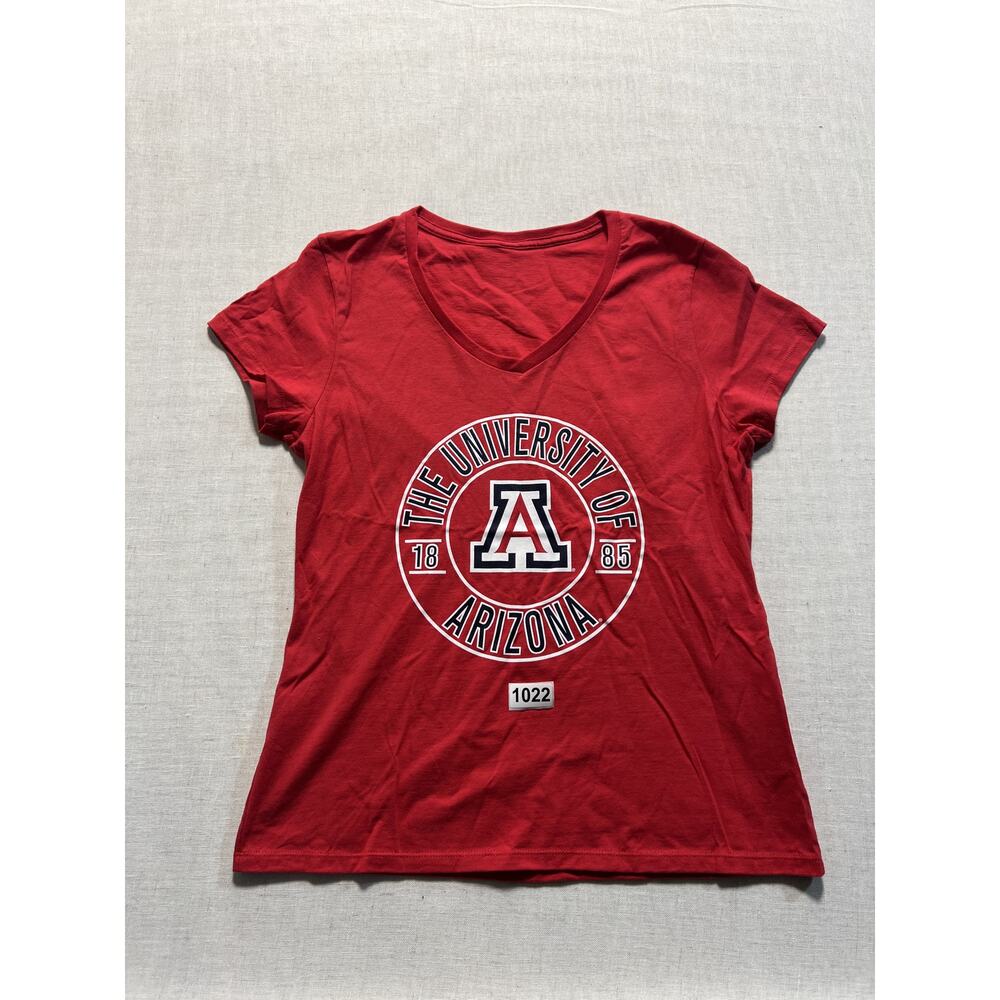 Arizona Wildcats T-Shirt Women Sz M Red Pre-Owned Excellent‎